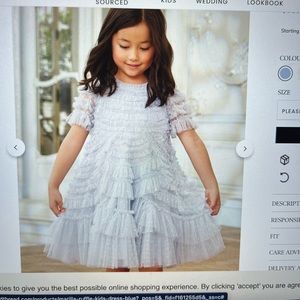 Needle&thread  little girl flower girl dress